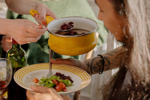 a group of friends enjoying a cooking class together