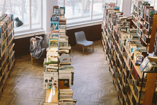 relaxing reading nook