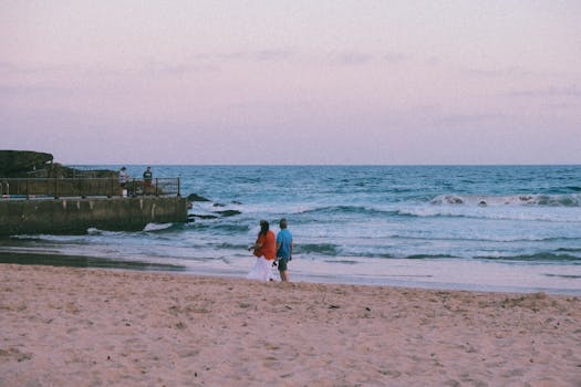 calm sunset view