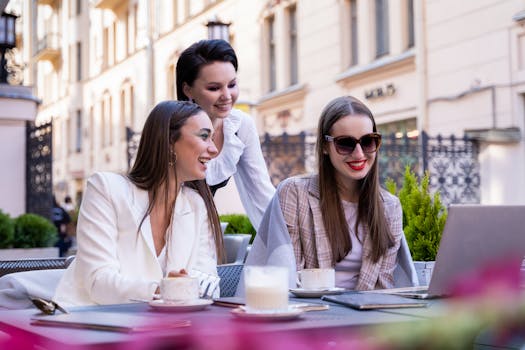 friends enjoying a quiet coffee together