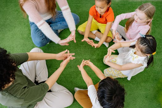 introverted kids engaging in group activity