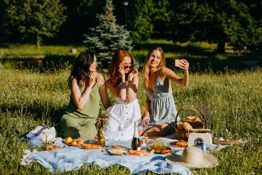 happy group of friends enjoying time together