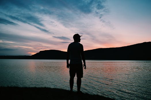 calm lake view