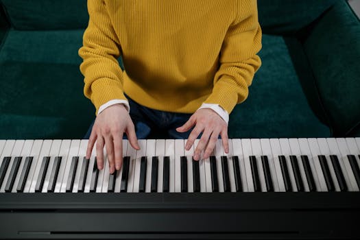 person playing a musical instrument