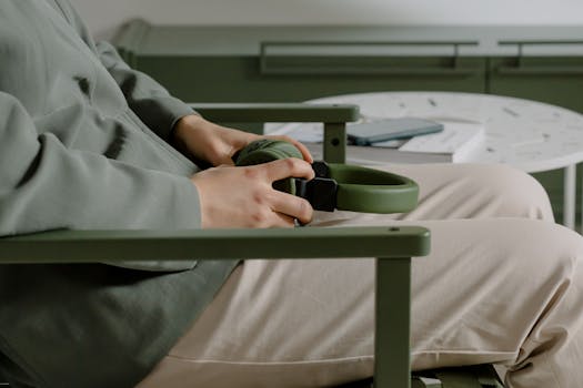 a peaceful home office set up for quiet work