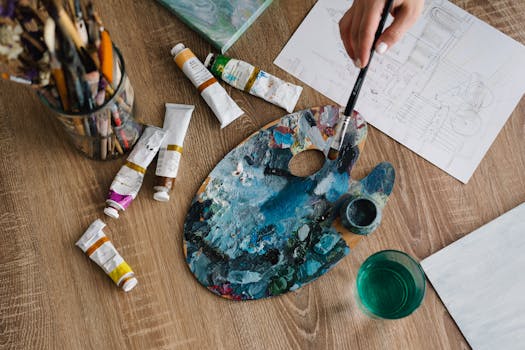 Creative painting setup