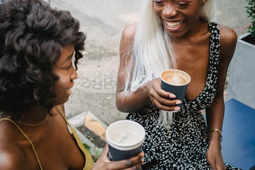 friends enjoying a coffee