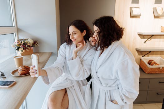 two friends enjoying a quiet coffee